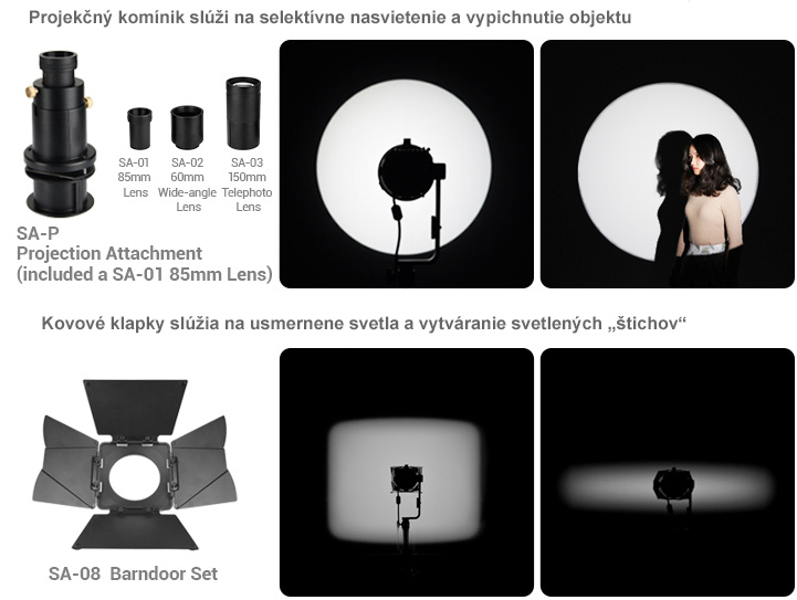 Godox S30 set 3x LED