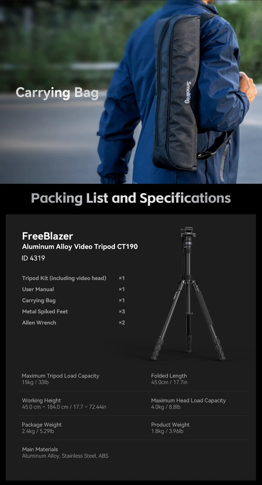 smallrig 4319 tripod 