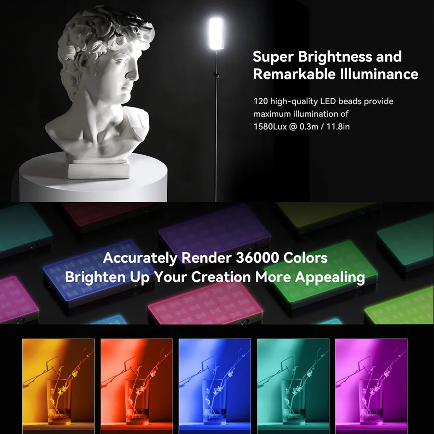 SMALLRIG  3808 RGB videolight RM120