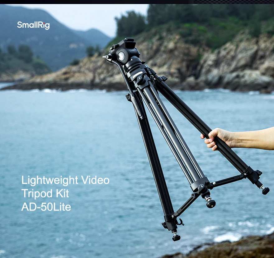 SMALLRIG 4684 AD-50 Lite Lightweight Video Tripod Kit