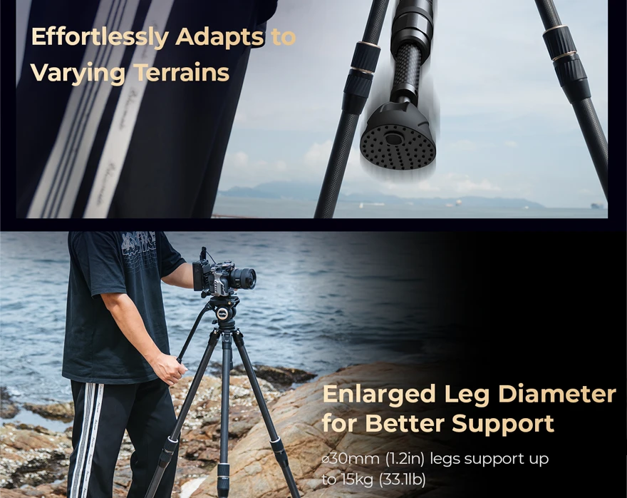 SmallRig 4643 Carbon Fiber Tripod Kit