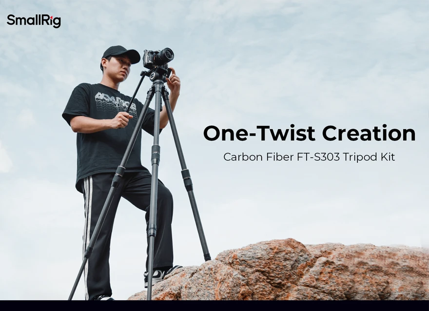 SmallRig 4643 Carbon Fiber Tripod Kit