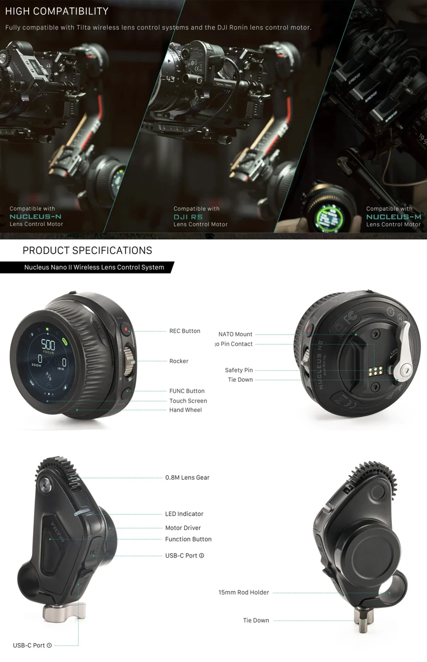 Tilta Nucleus Nano II Wireless Lens Control System