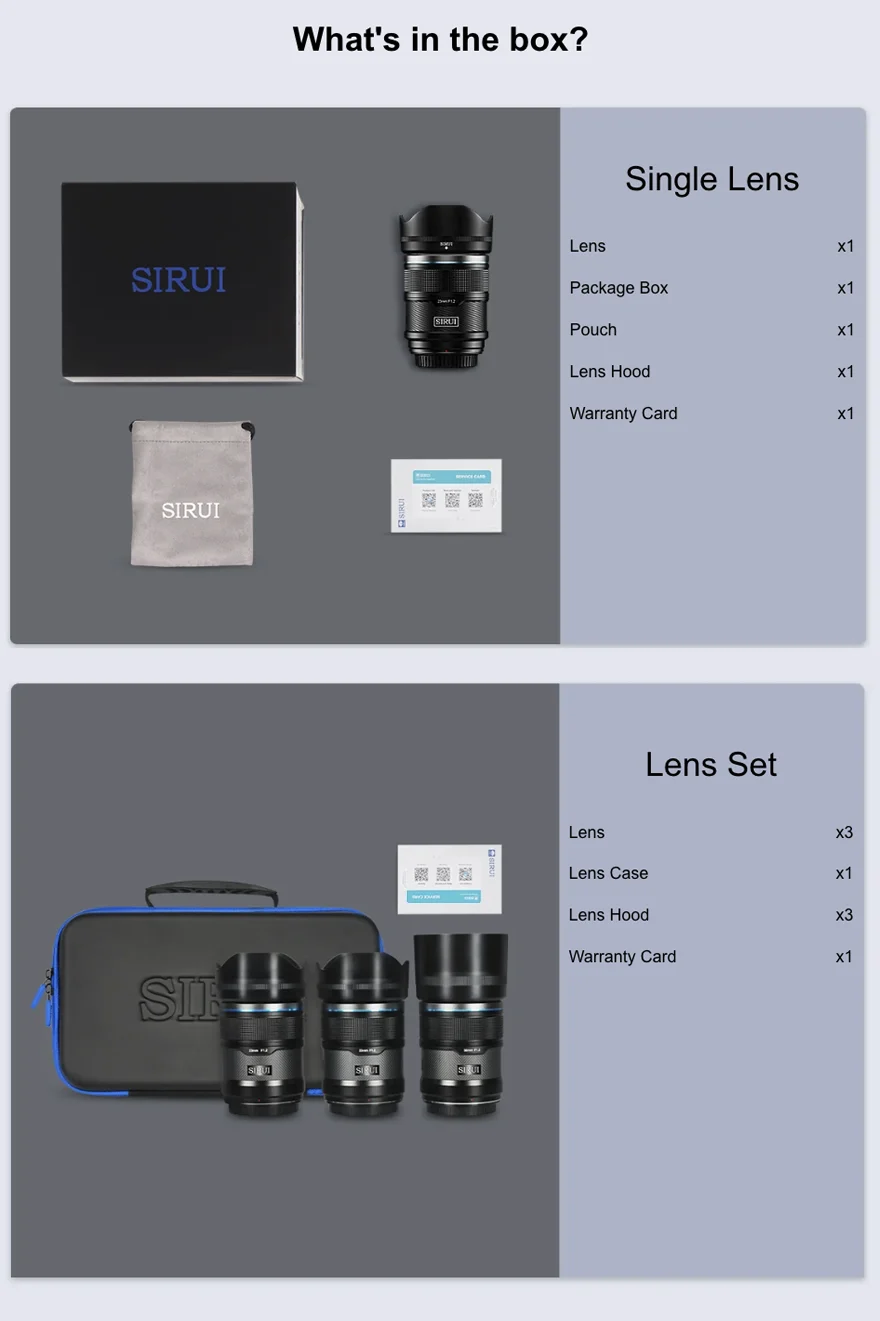 Sirui sniper lens