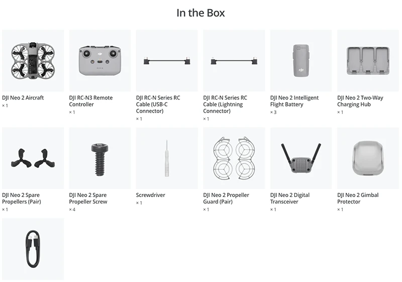 DJI Neo 2 Fly More Combo (DJI RC-N3)