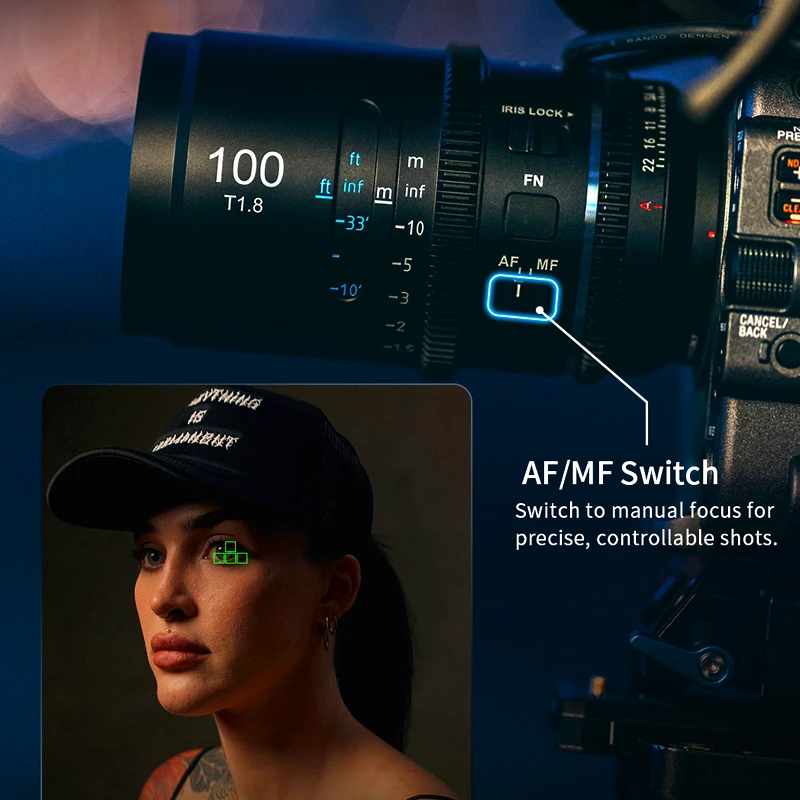 SIRUI Astra Series 50mm, 75mm,100mm T1.8 1.33X Full-frame Auto Focus Anamorphic Cine Lens Kit