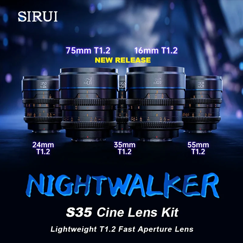 SIRUI Cine Nightwalker S35 Kit 24/35/55mm T1.2 pre Fujifilm X