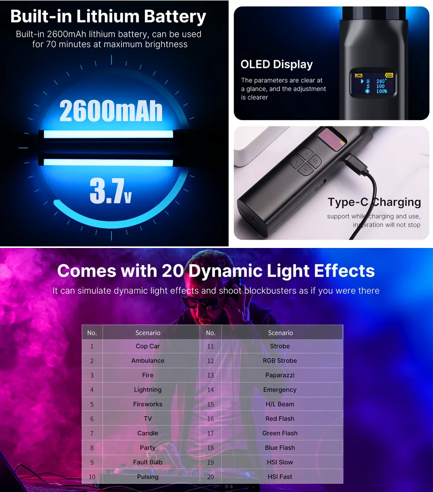 Ulanzi RGB LED Stick VL119
