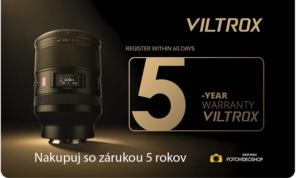Viltrox Zaruka 5 rokov _Fotovideoshop