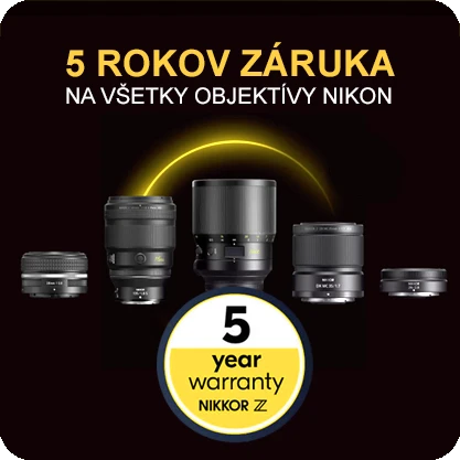 Nikon Zaruka 5 rokov