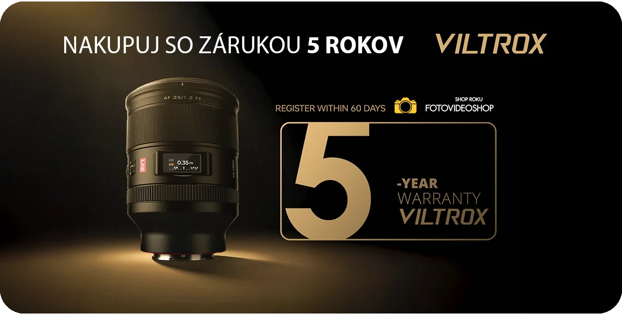 Viltrox Zaruka 5 rokov _Fotovideoshop