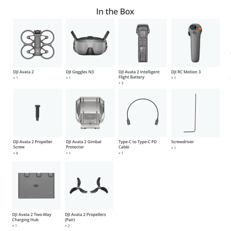 DJI Avata 2 Fly Smart Combo (Single Battery)