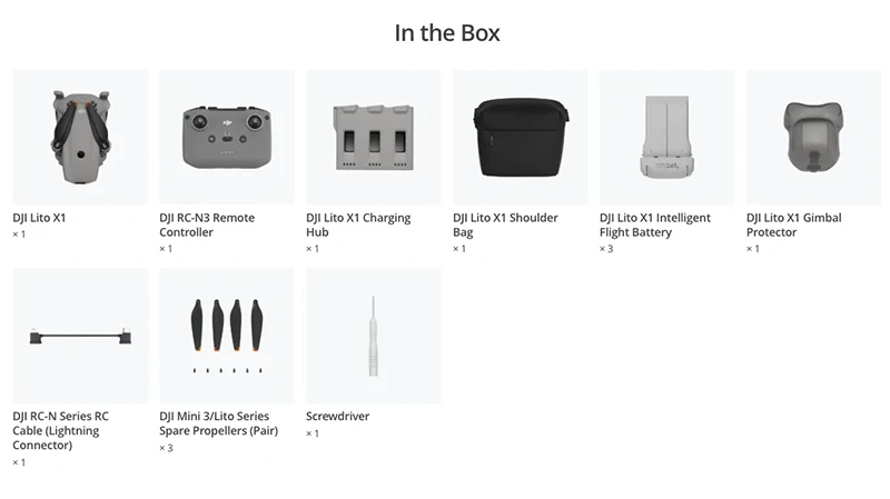 DJI Lito X1 Fly More Combo (DJI RC-N3)