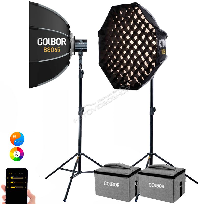 2x COLBOR CL60 Bi-Color LED kit