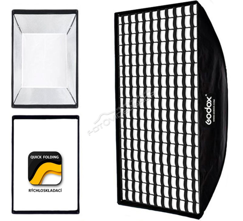 GODOX rýchloskladací softbox 80 x 120cm s voštinou (Bowens)