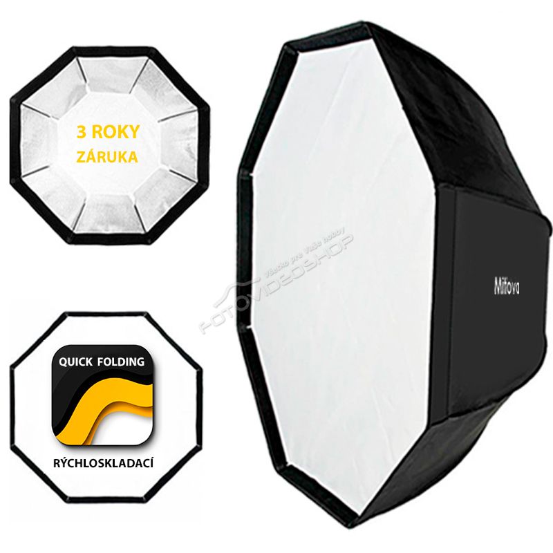 Oktagon Softbox 120cm rýchloskladací MTA (Bowens)