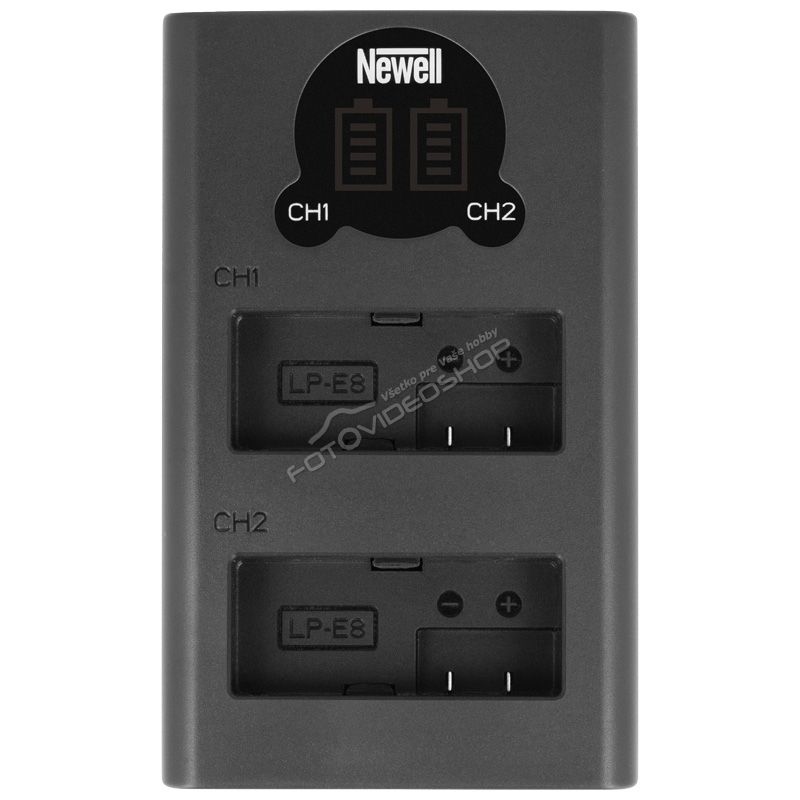 Duálna nabíjačka Newell pre LP-E8 USB-C