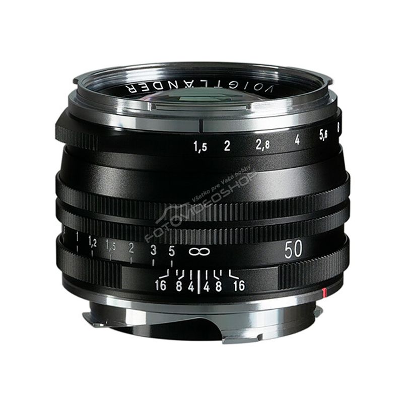 Voigtlander Nokton 50mm f/1.5 Aspherical Vintage Line VM II black