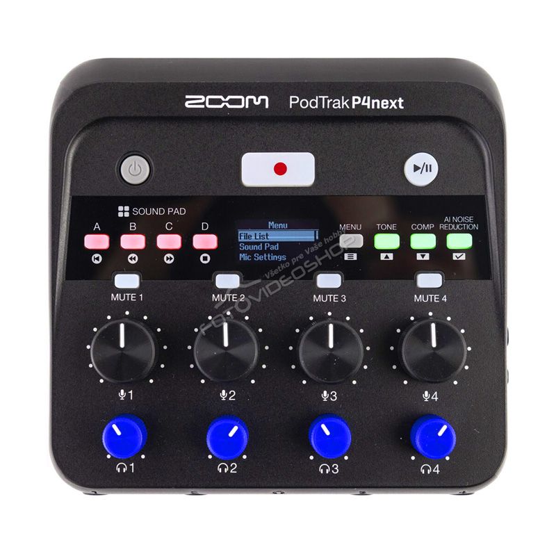 Zoom PodTrak P4next ( Multitrack podcast rekordér )