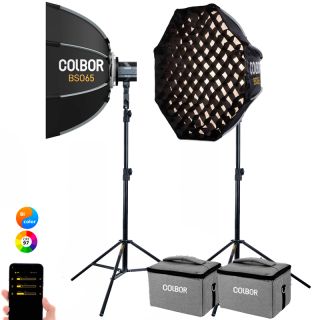 2x COLBOR CL60 Bi-Color LED kit