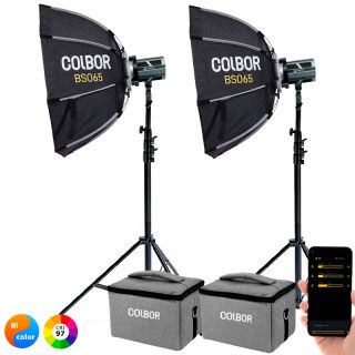 2x COLBOR CL60 Bi-Color LED kit