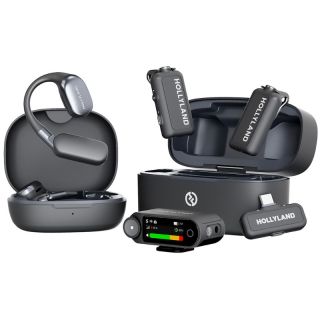 Hollyland LARK MAX 2 Ultimate Combo with OWS Monitor Earphone + Camera RX + USB-C RX