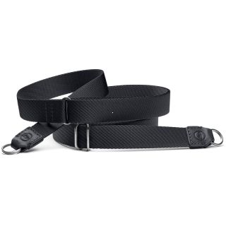 Leica Carrying Strap, fabric, leather, black