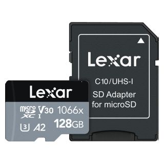Lexar Pro Silver 1066x MicroSD UHS-I 128GB