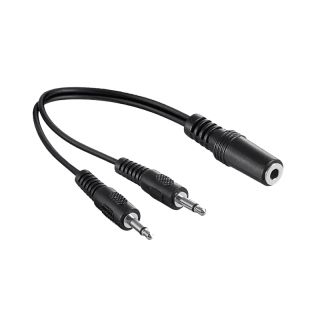 Mic Splitter 1x Stereo 2x Mono Jack 3.5mm