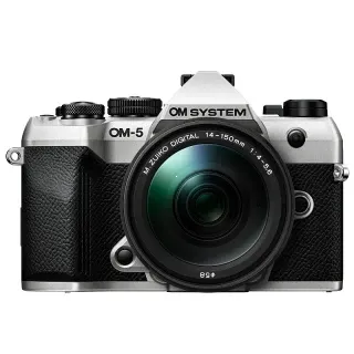 OM System OM-5 Mark II + M.ZD 14-150mm F4-5.6 II, Strieborn� kit