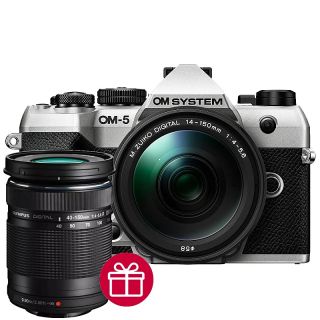 OM System OM-5 Mark II + M.ZD 14-150mm F4-5.6 II, Strieborn� kit