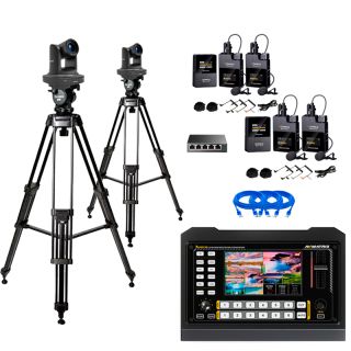 TV tdio Stream AVM Basic 2 ( 2x robotick kamera, ria, 4x mikrofn )