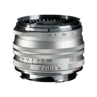 Voigtlander Nokton 50mm f/1.5 Aspherical Vintage Line VM II silver