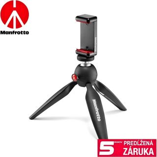 Manfrotto PIXI mini stativ ierny + drk smartphonu