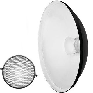 QZ-70 Beauty Dish Radar reflector biely + Votina
